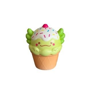 Axolotl Ice Cream Slow Rise Squishy Toy Green Stress Reliever Fidget Sensory